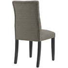 Modway Duchess Fabric Dining Chair - Granite - 2 Pack-Fine Fabric Polyester Upholstery 