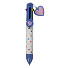Pep Rally Bonjour Bestie 8-in-1 Coloured Pen - 0.7mm - Assorted - Hearts-8-in-1 multicolour ballpoint pen