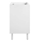 Modway Calla 24" Perforated Metal Bathroom Vanity Cabinet - White-Adjustable Foot Levelers
