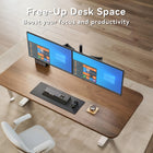 ShoppingAll Dual Monitor Mount Stand with Adjustable Arm for 13"-32" Monitors - Black-9