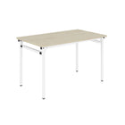 Ceha Canada KMH Folding Table - 28" H x 47" L x  27.5" W - Signal White-DURABLE CONSTRUCTION Features 1.2" welded, powder-coated legs with built-in levelers for stability on any surface