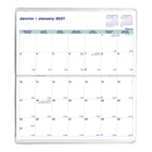Blueline 2027-2028 24-Month Monthly Pocket Planner with Stitched Binding - 6-1/2" x 3-1/2" - Assorted - Bilingual-Space for notes