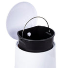 Truu Design 5L Elegant Flared Premium Trash Can - 13.5" - White-Removable bucket for easy disposable, simply lift out the bucket