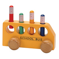 The Original Toy Company Pop Up School Bus -Features 4 figures with spring loaded action