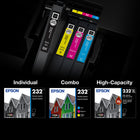 Epson T232 Ink Cartridge - Standard Capacity - Cyan-Brilliant prints on both plain and glossy paper