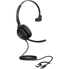 Jabra Evolve2 50 Wired USB-C/A and Bluetooth Mono Headset - Teams-Work-anywhere professionalism, with noise cancelling microphone technology
