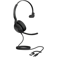 Jabra Evolve2 50 Wired USB-C/A and Bluetooth Mono Headset - Teams-Work-anywhere professionalism, with noise cancelling microphone technology