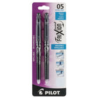 Pilot Frixion Point Erasable Gel Pens - 0.5mm - Black - Pack of 2  -0.5mm point