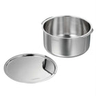 Tramontina Utsava Tri-Ply Clad Stainless Steel Covered Tope Patila-Versatile Cooking: Works on all cooktops, including induction, for flexibility in the kitchen
