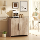 HOMCOM 31.5" Modern Sideboard Buffet Cabinet with Soft-Close Door - Natural Wood-Boasts a 31.5" (80 cm) wide top and a cabinet for organized storage