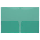 Staples Poly Report Cover - Letter Size - Translucent Teal-80 sheet capacity