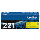 Brother TN221Y Yellow Toner Cartridge-Yellow toner cartridge works with other toner cartridges to produce vivid, high-quality documents