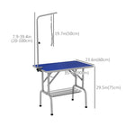 PawHut 35.4" L Dog Grooming Table with Adjustable Arm-Crafted from durable materials for long-lasting 