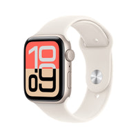 Apple Watch SE 3 - 40 mm - GPS - Starlight Aluminum Case with Starlight Sport Band - S/M-Temperature sensing enables richer insights in the Vitals app1 and retrospective ovulation estimates. You’ll also get a daily sleep score, sleep apnea notifications, and be alerted if you have a high or low heart rate or an irregular rhythm