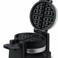 Salton Double Rotary XL Waffle Maker-Make 2 waffles at the same time: make two belgian waffles at the same time in under 3 minutes 