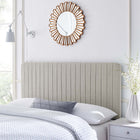 Modway Milenna Channel Tufted Upholstered Fabric Full/Queen Headboard - Oatmeal-6