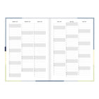 Letts of London 2027 Gradient Weekly/Monthly Week-to-View Planner - 8-1/4" x 5-7/8" Assorted - Multilingual-Yearly goals: personal, self-care and health, relationships, studies, work, finance
