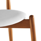 Modway Stalwart Dining Side Chairs - Dark Walnut/White - 4 Pack-10