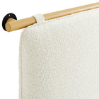 Modway Anela Wall-Mounted Chenille Upholstered King Size Headboard - Cream Natural-7