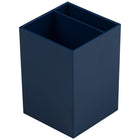 JAM Paper Plastic Pen Holder - Navy Blue-Colour: Navy Dark Blue | Be stylish and organized with a modern colourful pencil holder.