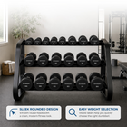 MotionGrey Single Fixed-Weight Dumbbell for Home Gym Strength Training - 45 lb-Weight lb: 45.1