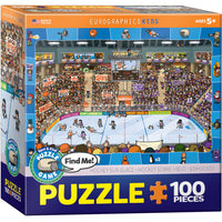 Eurographics Hockey Spot and Find Puzzle - 100 Pieces-Recycled board