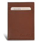 Champs Onyx Leather Mag Hybrid Card Holder - Brown-Leather Mag Hybrid Card Holder