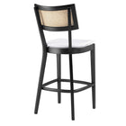 Modway Caledonia Wood Bar Stools - Black White - Set of 2-7