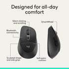 Logitech Signature Comfort Plus M850 L Wireless Mouse - Black-Make it yours: Customizable buttons via Logi Options+ adapt to your tasks and help you do more, in the app you can boost productivity across apps, adjust DPI levels and personalize your workflow