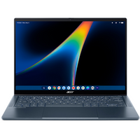 Acer Googlebook 14 Touchscreen Convertible Laptop - Intel Ultra 7 355 - 512 GB SSD - 16 GB RAM - Googlebook OS - Blue-Display: 14" 2.8K OLED 120Hz Touchscreen (2880 x 1800)