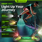 Gyrocopters Plaid 3.0 Electric Scooter for Adults & Teens - Speed 45 kmph Range 45 km - APP - Black-Powered by a high-capacity 13Ah battery, the Plaid 3.0 offers a maximum range of up to 45 km per charge, making it ideal for both short errands and extended weekend thrill-rides