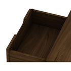 Manhattan Comfort Rockefeller 20.08" Mid-Century Modern 2-Drawer Nightstand - Brown-Perfect for Storage or Display Items