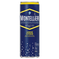 Montellier Lemon Sparkling Water 355ml - 10 Pack-Water with lemon