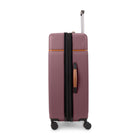 Bugatti Cannes Collection 30.50" Hardside Checked Spinner Luggage - Mauve-Telescopic trolley handle with multi-stage locking heights