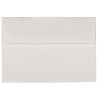 JAM Paper A7 Parchment Invitation Envelopes - 5.25" x 7.25" - White Recycled - 50 Pack-Colour: White, Envelopes feature a marbled parchment finish for an elegant touch