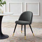 Modway Cordial Dining Chairs - Grey - 2 Pack-Non-Marking Foot Caps