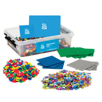 Plus-Plus School Set - Assorted Colors - Set of 3600 Pieces with 12 Baseplates-Plus-Plus is a simple shape construction toy with endless possibilities