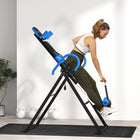 Soozier Folding Inversion Table with Safety Belt - 20°/40°/60° Adjustable-Type U clip foot helps to fix your body 