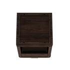 Manhattan Comfort Evelyn 20" Modern 1-Drawer Nightstand - Brown-30 Day Limited Manufacturer's Warranty