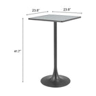 Zuo Spot Bar Table - Grey/Black-3 year limited warranty