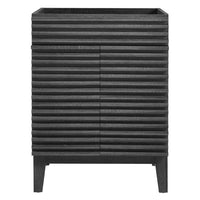 Modway Render 24" Bathroom Vanity Cabinet - Charcoal-Mid-Century Modern Style
