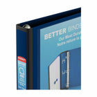 Staples Better Binder - 1-1/2" - Blue-Framed clear window makes these ideal for use as presentation binders