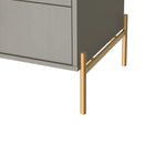 Manhattan Comfort Jasper 25.15" Modern Nightstand 2-Piece Set - Grey-Pair Up with Manhattan Comfort Jasper Dresser Collection