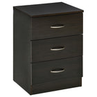HOMCOM Bedside Table with 3 Drawers - Brown-3 Drawers provide lots of independent space for your items 