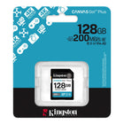Kingston 128 GB SDXC Canvas Go Plus Gen4-U3 & V30 speed performance