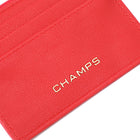 Champs Iconic Keychain Cardholder - Red-Top zip pocket