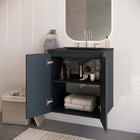 Modway Bryn 24" Wall-Mount Bathroom Vanity - Grey/Black-Wall-Mount Design