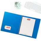 JAM Paper Plastic 1" 3-Ring Binder - Blue-This document holder is a staple for all of your projects, assignments, memos, school work, and any other important documents that need to be kept safe.