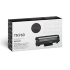Premium Tone Brother TN760 Compatible Toner - High Yield - Black-Manufacturer: Nu-Tone Brand 