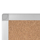 MasterVision Ayda Cork Bulletin Board - Aluminum Frame - 18" H x 24" W-Mounting hardware included